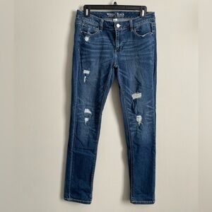 White House Black Market Distressed Skinny Leg Jeans